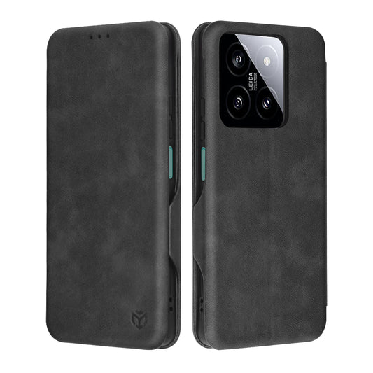 Custodia per Xiaomi 14, Techsuit, Safe Wallet Plus, Nera