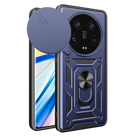 Custodia per Xiaomi 14 Ultra, Techsuit, CamShield, Blu