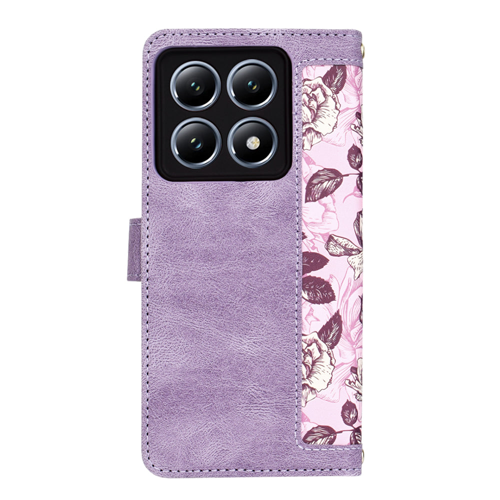 Custodia per Xiaomi 14T Pro, Techsuit, FlipCraft, Viola