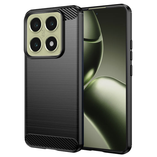 Custodia per Xiaomi 14T, Techsuit, Carbonio, Nera