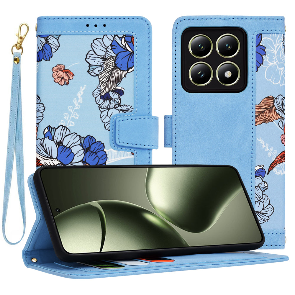 Custodia per Xiaomi 14T, Techsuit, FlipCraft, Blu
