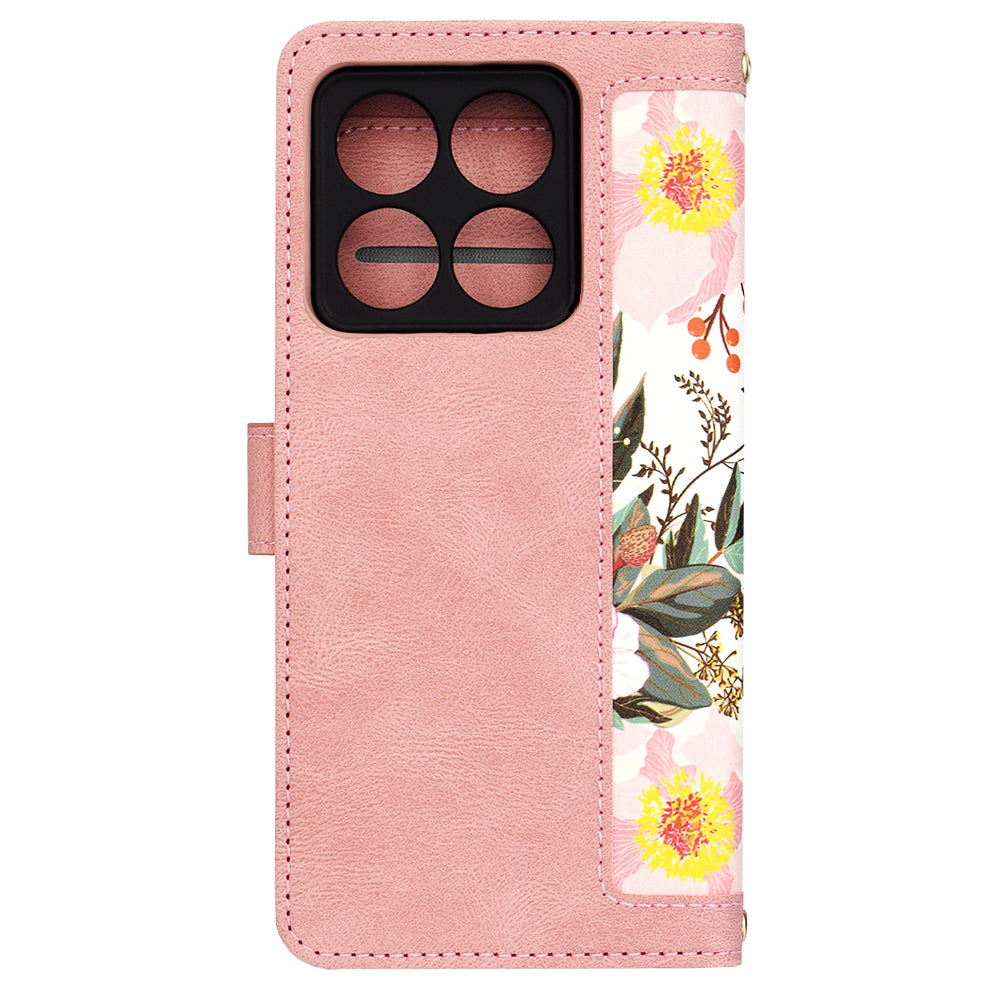 Custodia per Xiaomi 14T, Techsuit, FlipCraft, Rosa