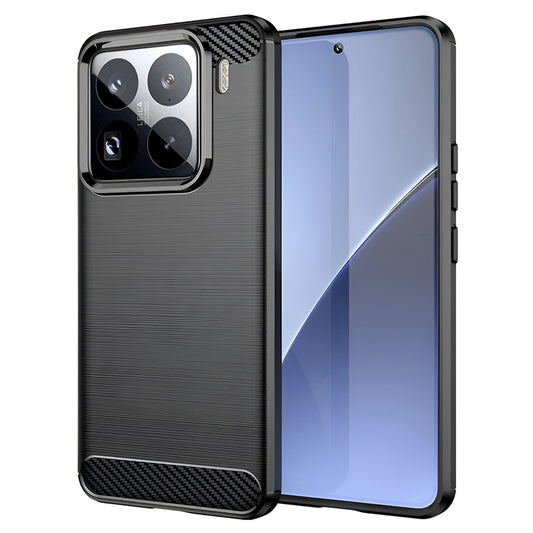 Custodia per Xiaomi 15 Pro, Techsuit, Carbonio, Nera