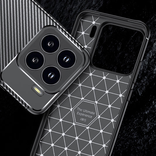 Custodia per Xiaomi 15 Pro, Techsuit, CarbonFiber, Nera