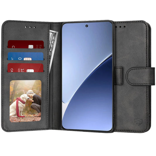 Custodia per Xiaomi 15 Pro, Techsuit, Diary Book, Nera