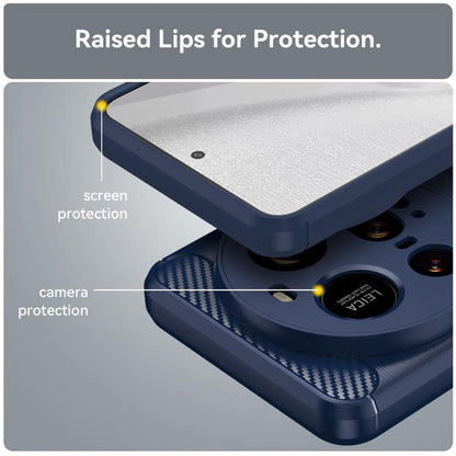 Custodia per Xiaomi 15 Ultra, Techsuit, Carbonio, Blu