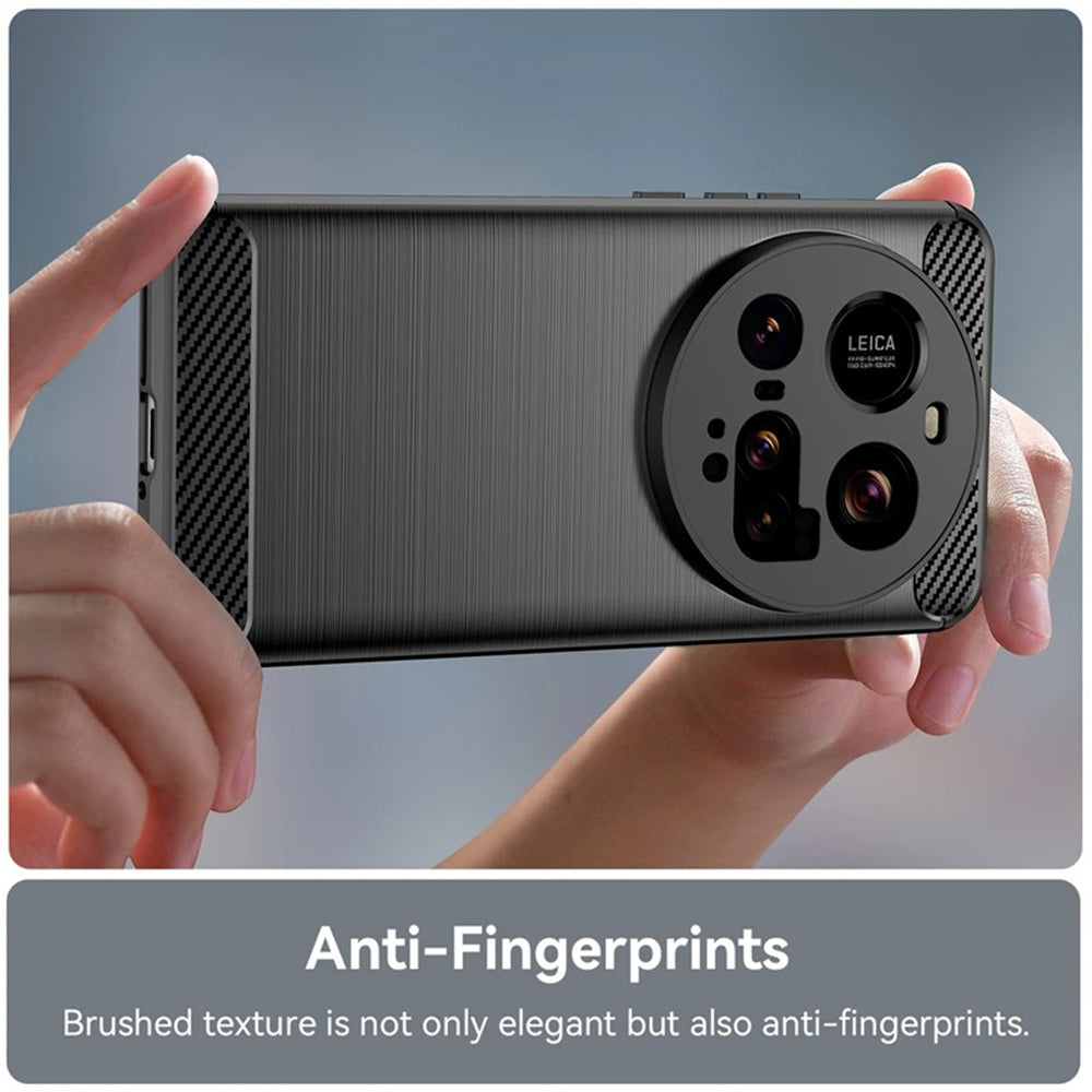 Custodia per Xiaomi 15 Ultra, Techsuit, Carbonio, Nera