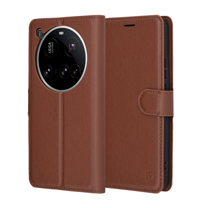 Custodia per Xiaomi 15 Ultra, Techsuit, Leather Folio, Marrone