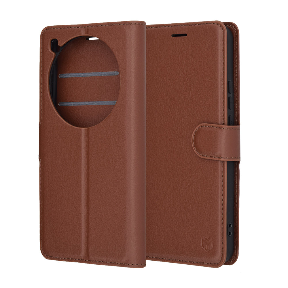 Custodia per Xiaomi 15 Ultra, Techsuit, Leather Folio, Marrone