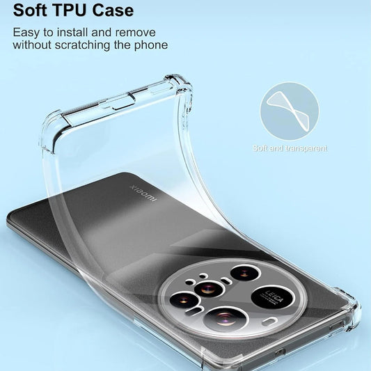Custodia per Xiaomi 15 Ultra, Techsuit, Shockproof Clear, Trasparente