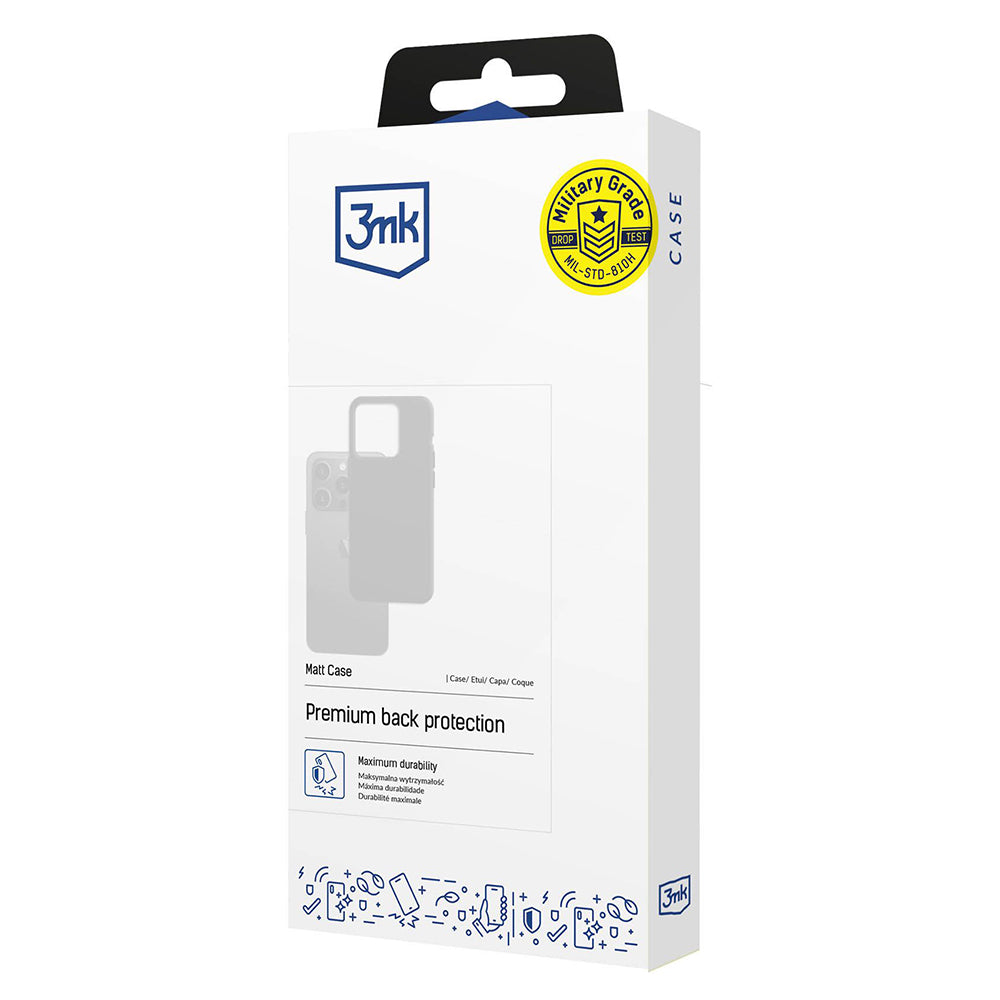 Custodia per Xiaomi 15T Pro, 3MK, Nera Opaca