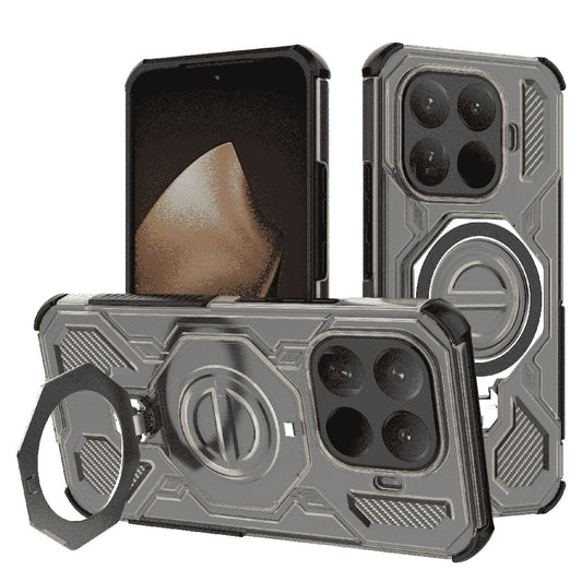 Custodia per Xiaomi 15T Pro, Techsuit, Carbon Shield Pro, Nero Chiaro