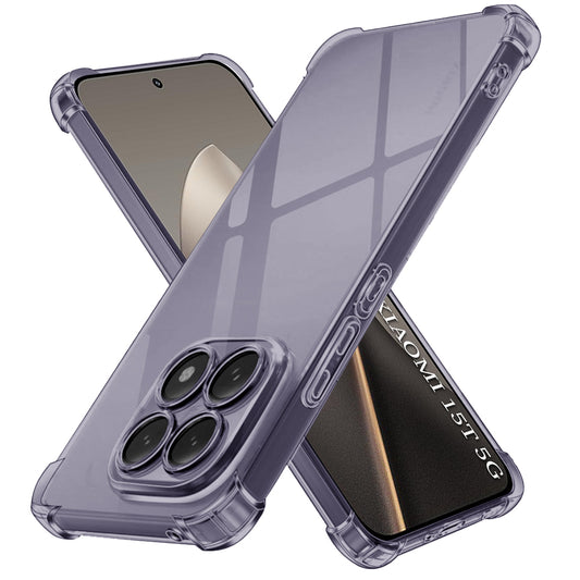 Custodia per Xiaomi 15T, Techsuit, Shockproof Clear, Nera