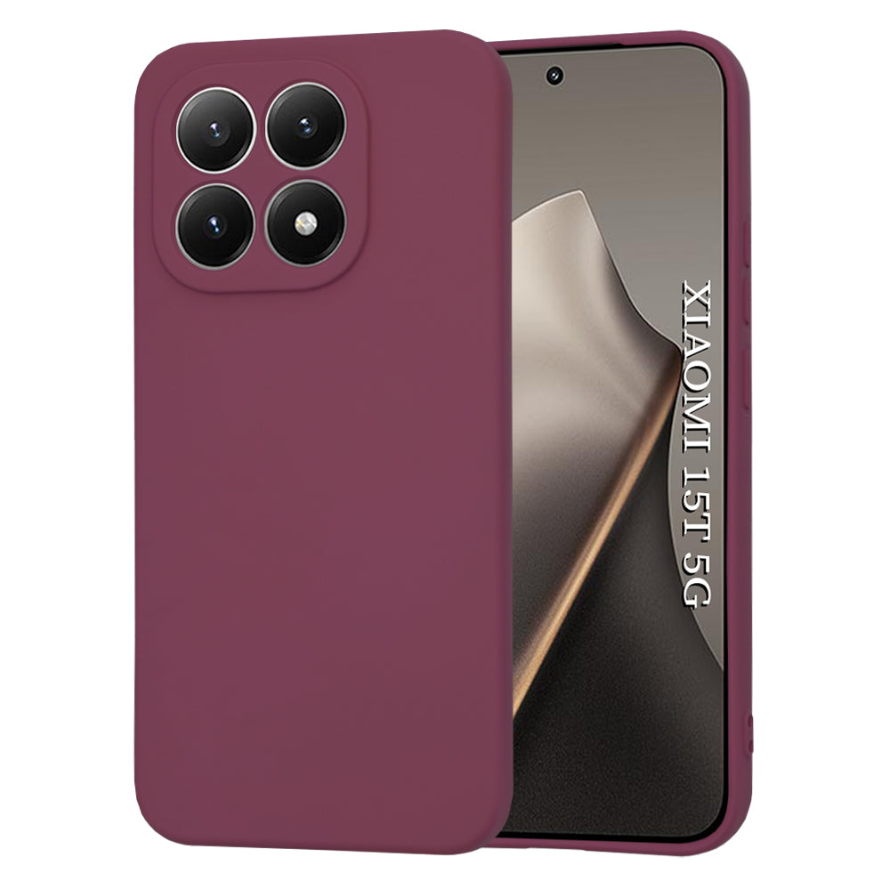 Case for Xiaomi 15T, Techsuit, SoftFlex, Cherry Red