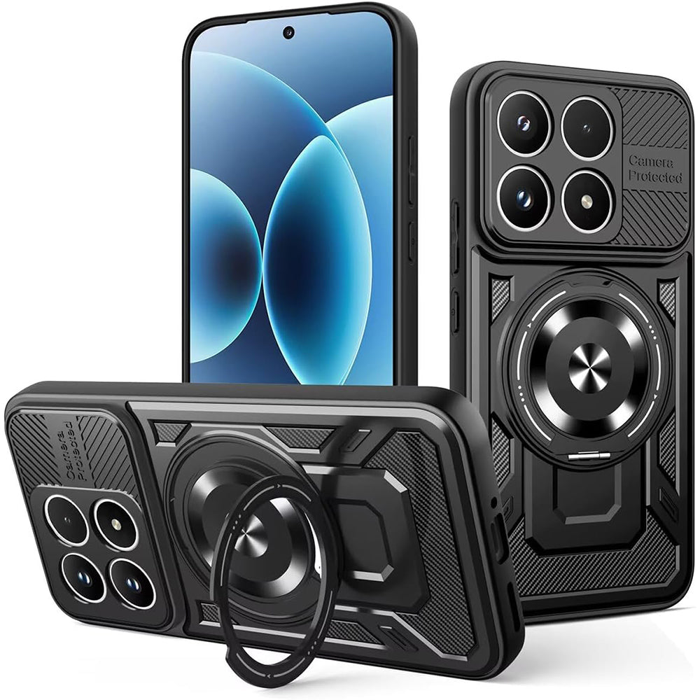 Custodia per Xiaomi 17, Techsuit, RuggedCam, Nera