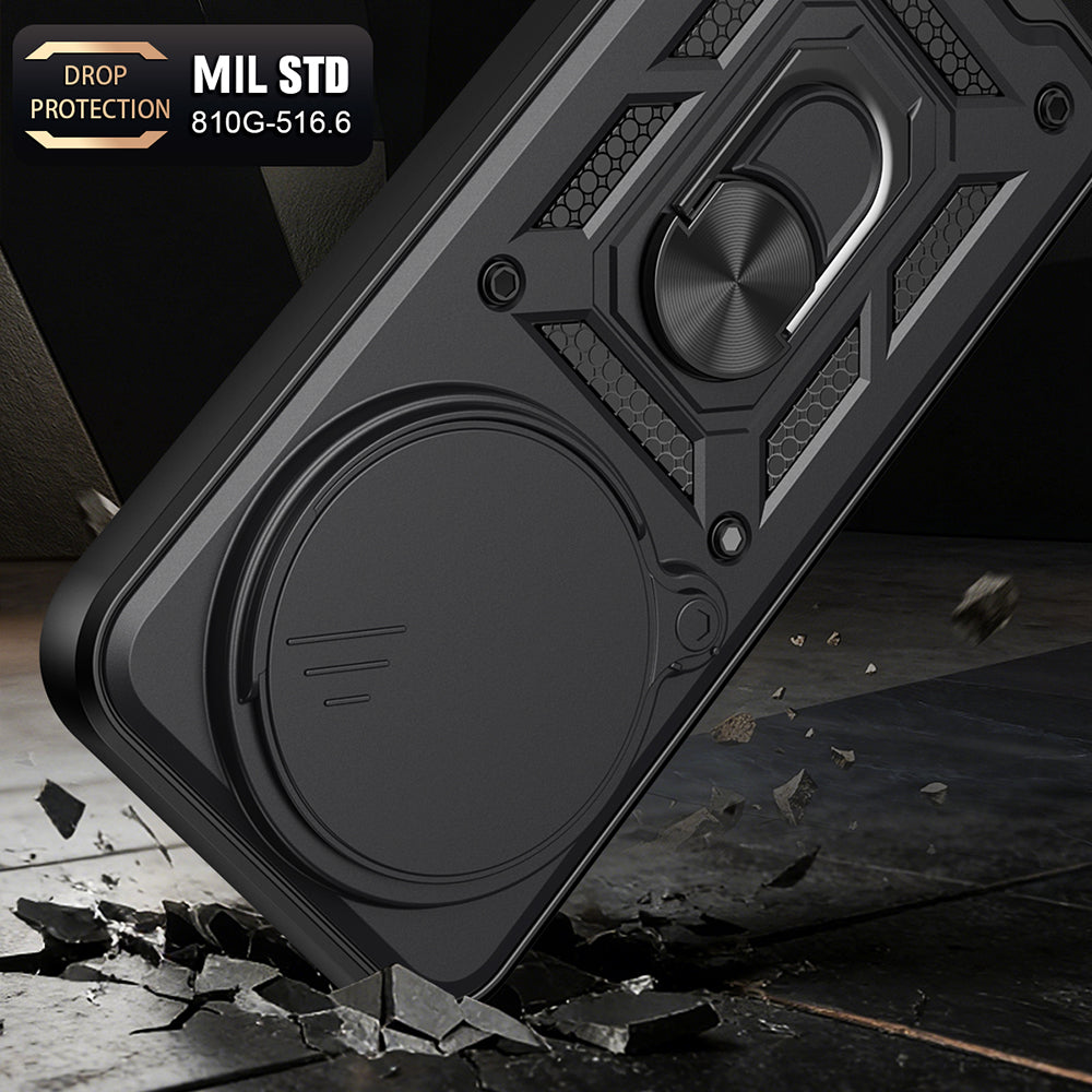 Custodia per Xiaomi 17 Ultra, Techsuit, CamShield, Nera