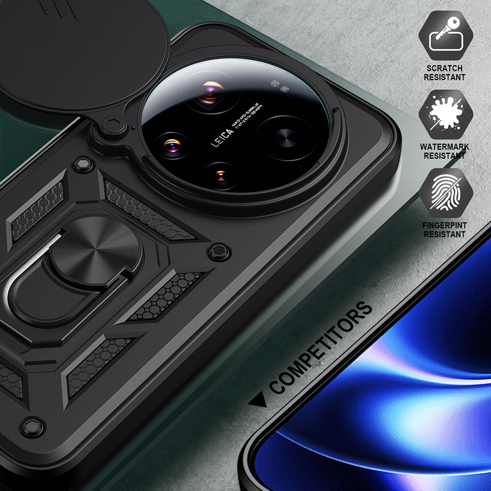 Custodia per Xiaomi 17 Ultra, Techsuit, CamShield, Nera