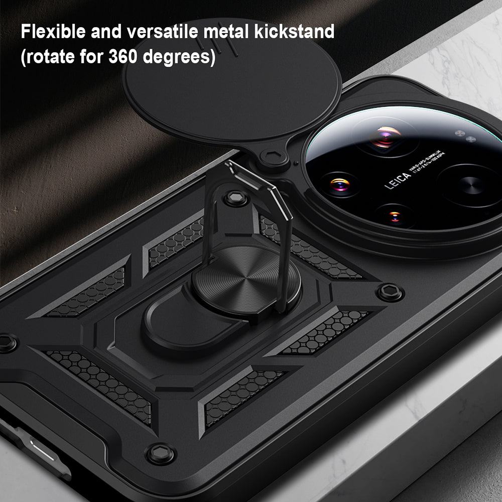 Custodia per Xiaomi 17 Ultra, Techsuit, CamShield, Nera