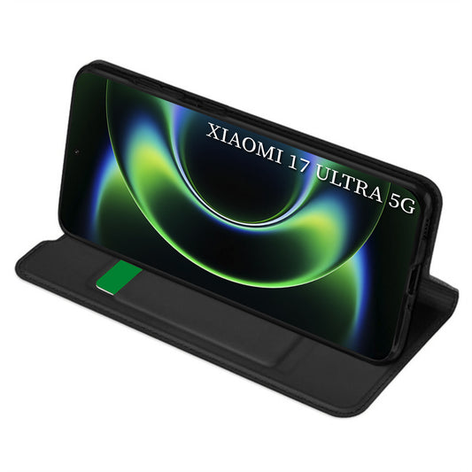 Custodia per Xiaomi 17 Ultra, Techsuit, Magskin Book, Nera