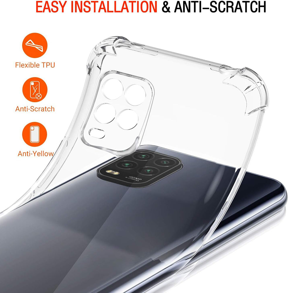 Custodia per Xiaomi Mi 10 Lite 5G, Techsuit, Shockproof Clear, Trasparente