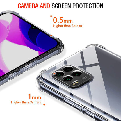 Custodia per Xiaomi Mi 10 Lite 5G, Techsuit, Shockproof Clear, Trasparente