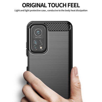 Custodia per Xiaomi Mi 10T 5G / 10T Pro 5G, Techsuit, Carbonio, Nera