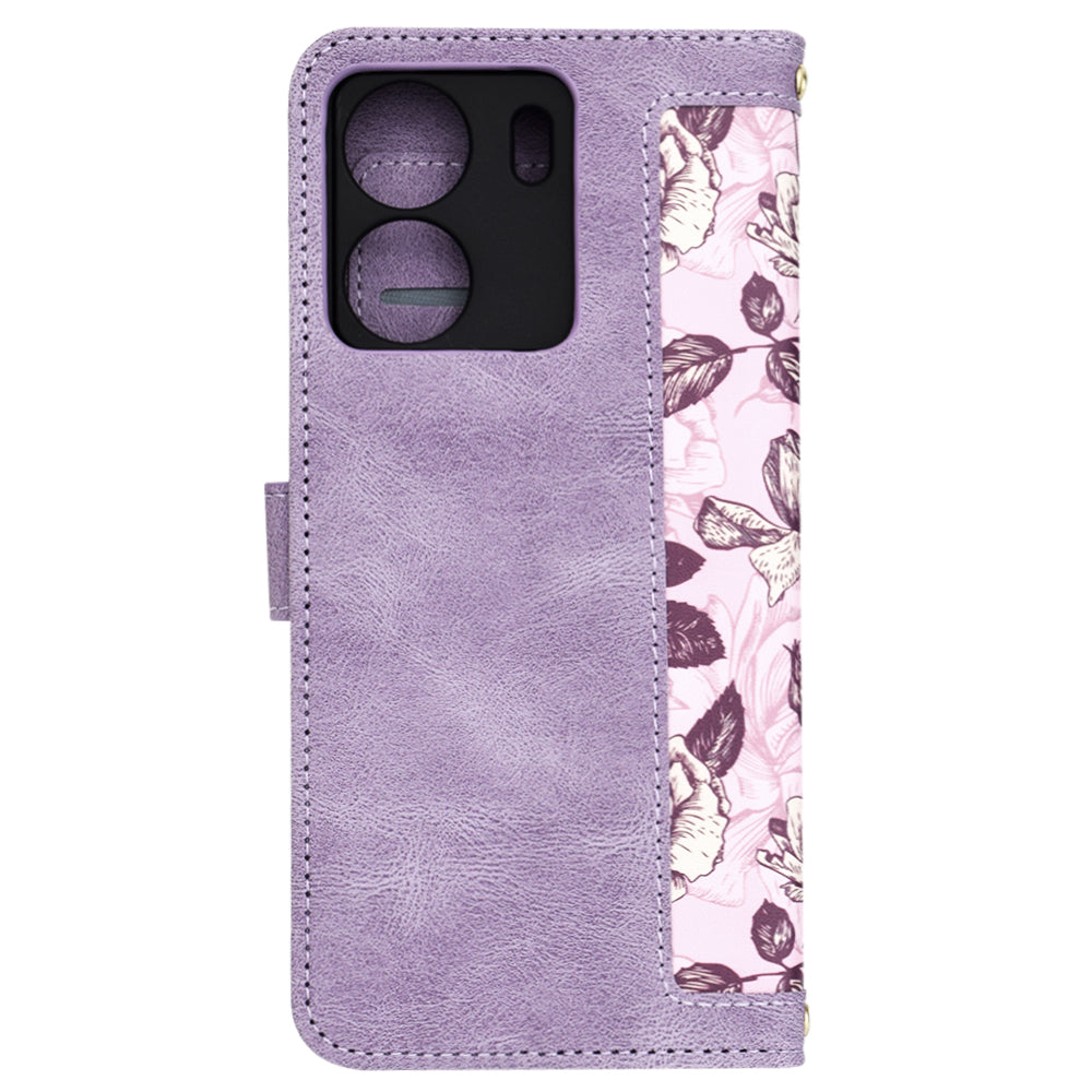 Custodia per Xiaomi Poco C65 / Redmi 13C, Techsuit, FlipCraft, Viola