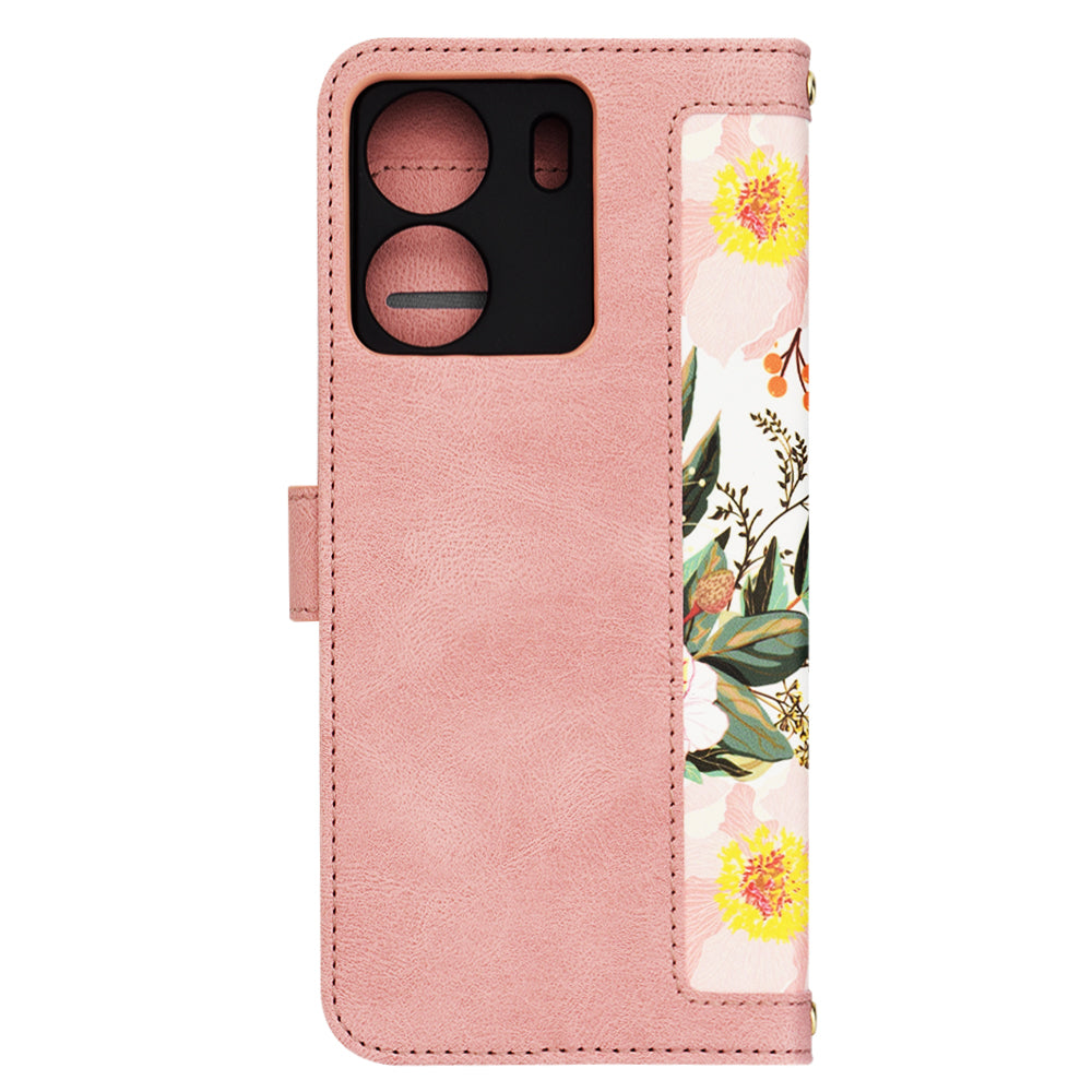 Custodia per Xiaomi Poco C65 / Redmi 13C, Techsuit, FlipCraft, Rosa