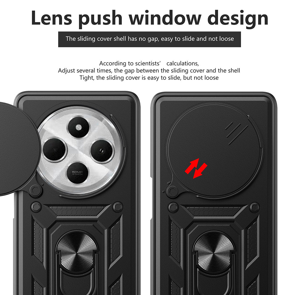 Custodia per Xiaomi Poco C75 / Redmi 14C, Techsuit, CamShield, Verde