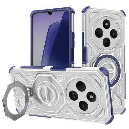 Custodia per Xiaomi Poco C75 / Redmi 14C, Techsuit, Carbon Shield Pro, Blu
