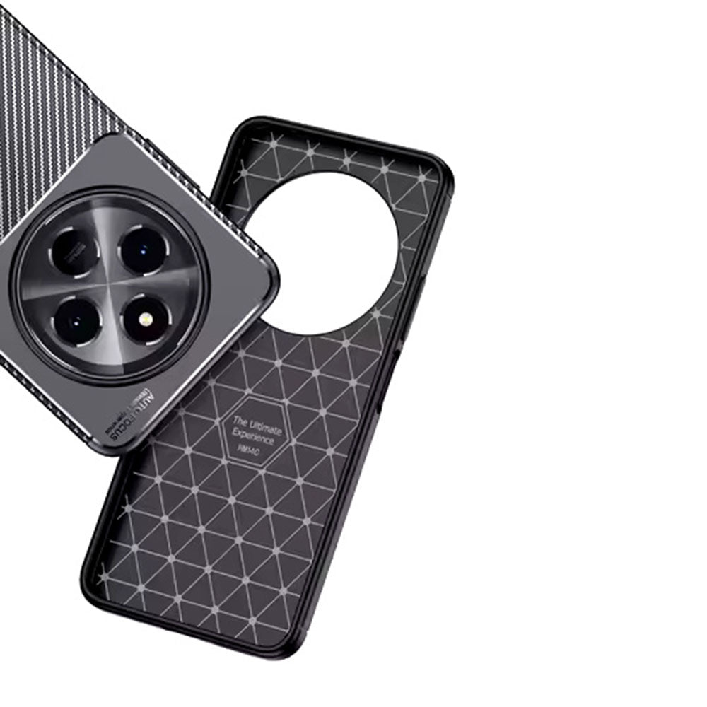 Custodia per Xiaomi Poco C75 / Redmi 14C, Techsuit, CarbonFiber, Nera