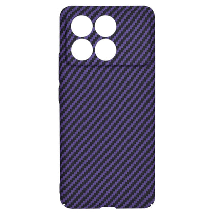 Custodia per Xiaomi Poco F6 Pro, Techsuit, Carbonite FiberShell, Viola