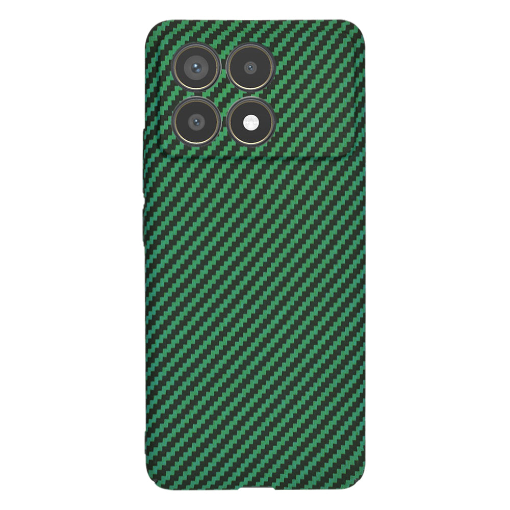 Custodia per Xiaomi Poco F6 Pro, Techsuit, Carbonite FiberShell, Verde