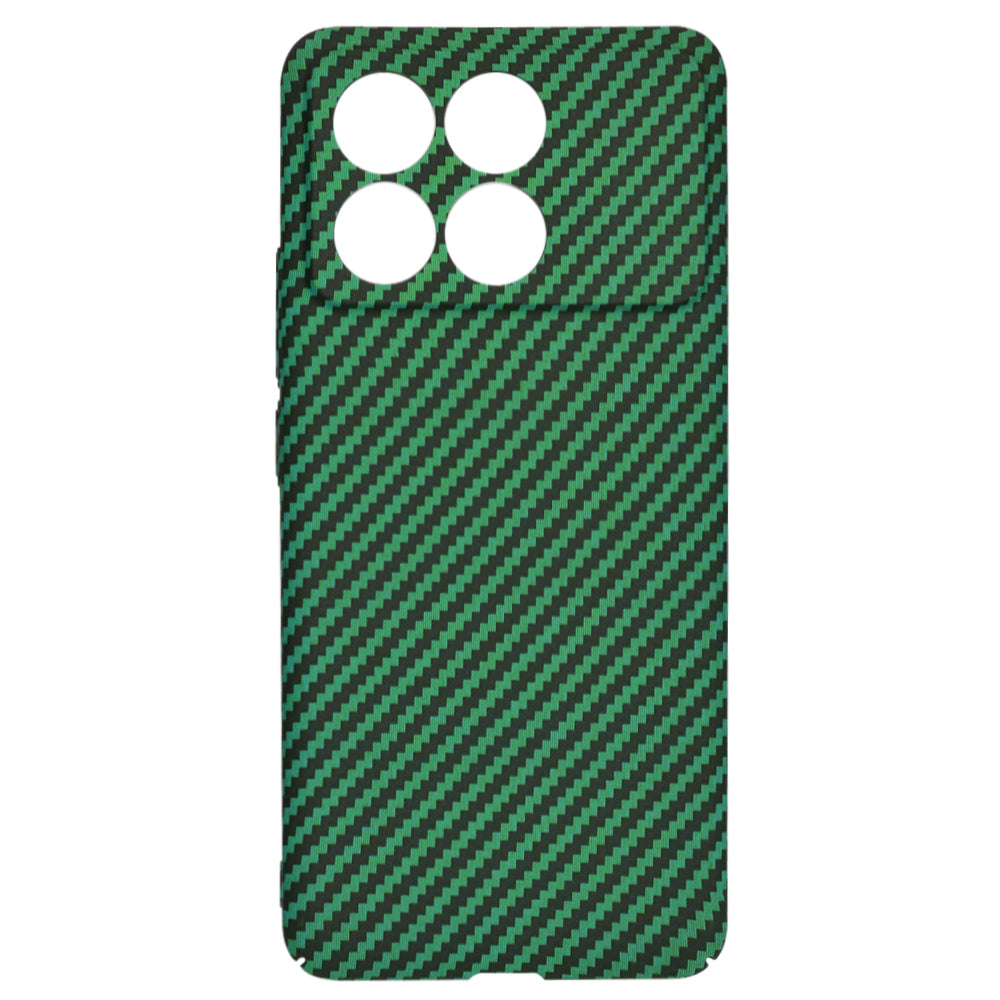 Custodia per Xiaomi Poco F6 Pro, Techsuit, Carbonite FiberShell, Verde