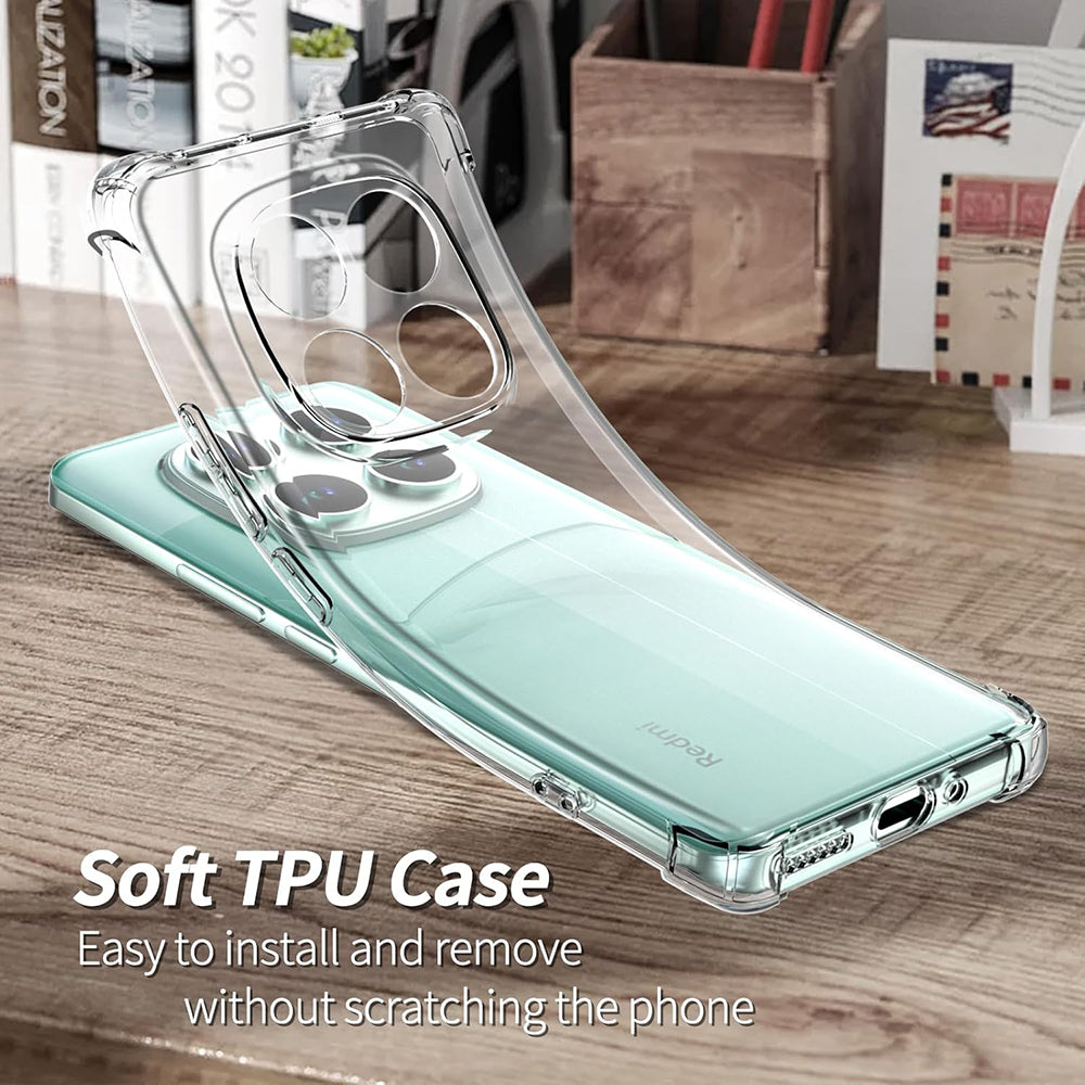 Custodia per Xiaomi Poco F7 Pro, Techsuit, Shockproof Clear, Trasparente