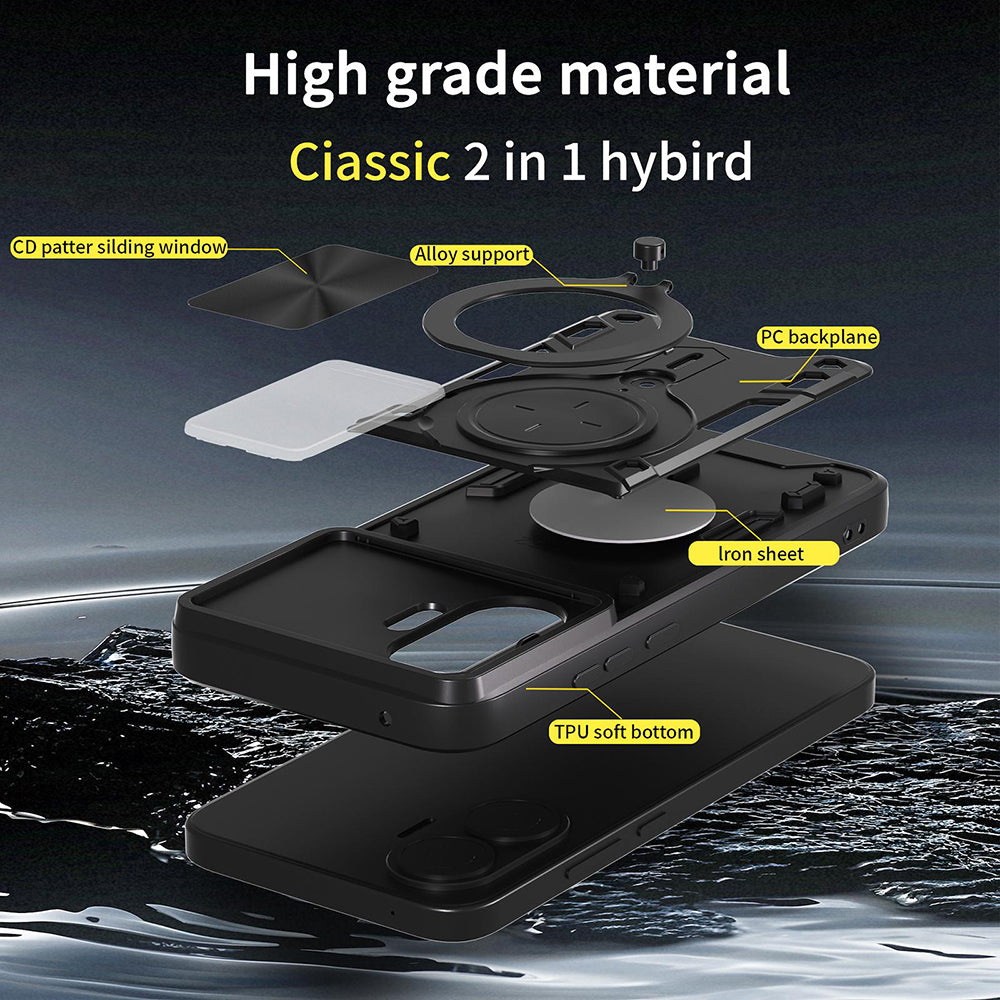 Custodia per Xiaomi Poco F7, Techsuit, CamGuard Pro, Blu