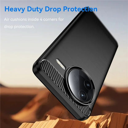 Custodia per Xiaomi Poco F7 Ultra, Techsuit, Carbonio, Nera