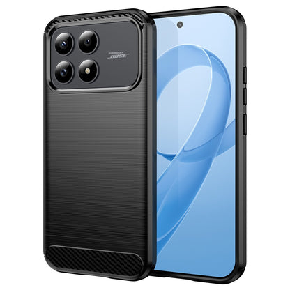 Custodia per Xiaomi Poco F8 Pro, Techsuit, Carbonio, Nera