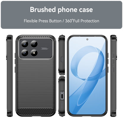 Custodia per Xiaomi Poco F8 Pro, Techsuit, Carbonio, Nera