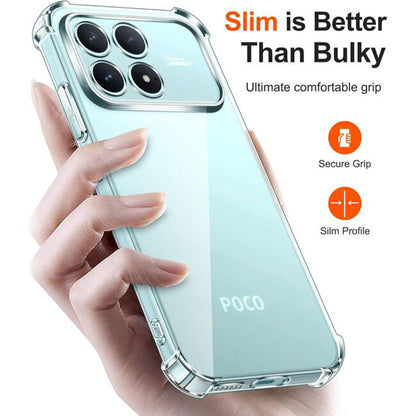 Custodia per Xiaomi Poco F8 Pro, Techsuit, Shockproof Clear, Trasparente
