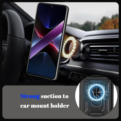 Custodia per Xiaomi Poco F8 Ultra, Techsuit, CamShield, Blu