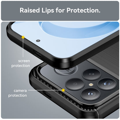 Custodia per Xiaomi Poco F8 Ultra, Techsuit, Carbonio, Nera