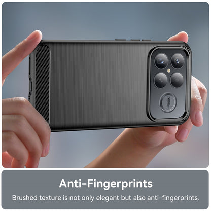 Custodia per Xiaomi Poco F8 Ultra, Techsuit, Carbonio, Nera