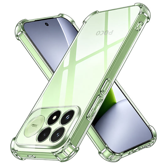 Custodia per Xiaomi Poco F9 Pro, Techsuit, Shockproof Clear, Trasparente