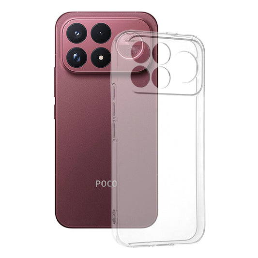 Custodia per Xiaomi Poco F9 Ultra, Techsuit, Chiara, Trasparente