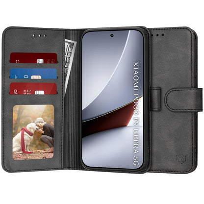 Custodia per Xiaomi Poco F9 Ultra, Techsuit, Diary Book, nera