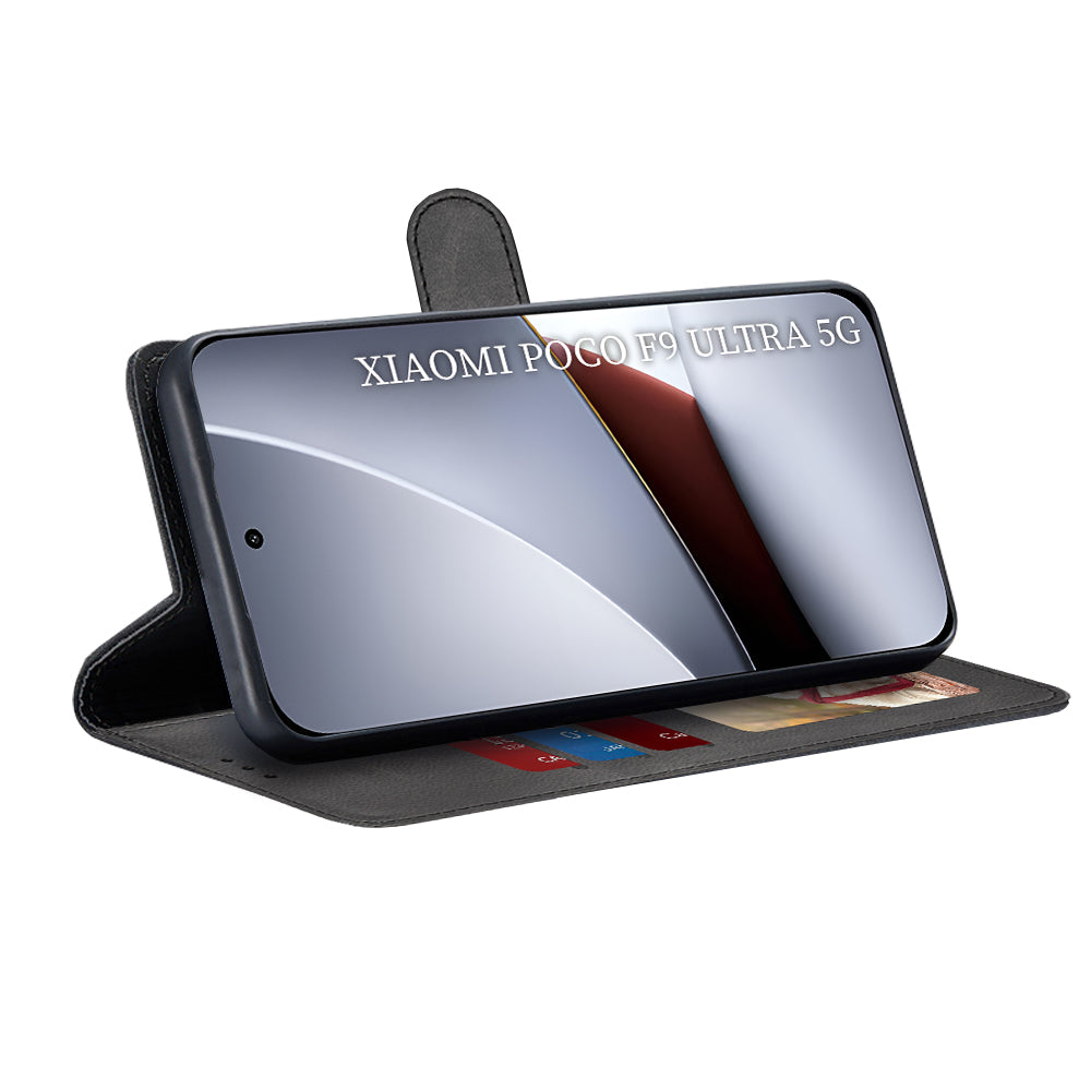 Custodia per Xiaomi Poco F9 Ultra, Techsuit, Diary Book, nera