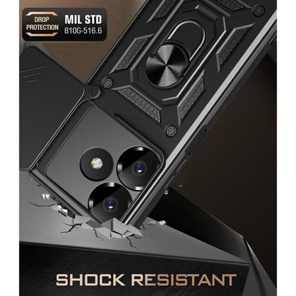 Custodia per Xiaomi Poco M6 4G / Redmi 13, Techsuit, CamShield, Nera