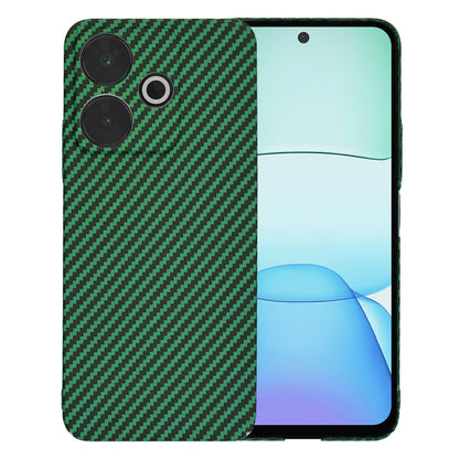 Custodia per Xiaomi Poco M6 4G / Redmi 13, Techsuit, Carbonite FiberShell, Verde