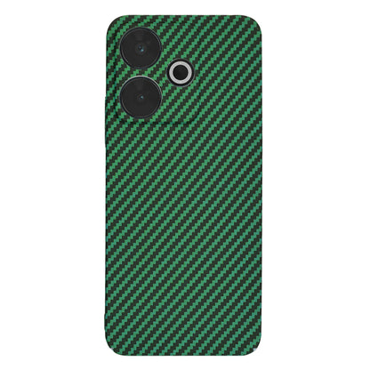 Custodia per Xiaomi Poco M6 4G / Redmi 13, Techsuit, Carbonite FiberShell, Verde